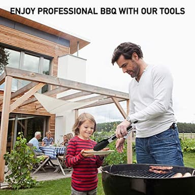 Griddle Accessories Kit, 135 Pcs Griddle Grill Tools Set for Blackstone and Camp Chef, Professional Grill BBQ Spatula Set with Basting Cover, Spatula, Scraper, Bottle, Tongs, Egg Ring - Image 8