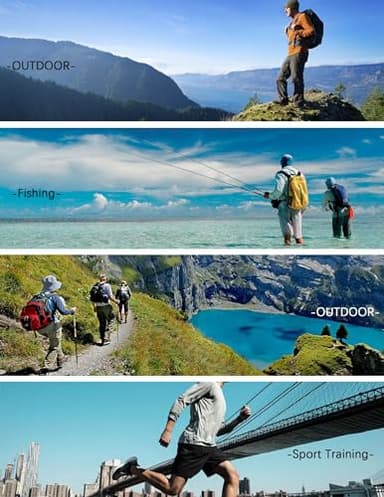 OYGSieg Men's Athletic Hoodies Long Sleeve Fishing Shirts for Men UPF SPF UV Sun Protection Shirts Lightweight Rash Guards L - Image 6