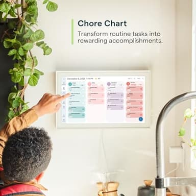 Skylight Calendar: 15-inch Wall Planner Digital Calendar & Chore Chart, Smart Touchscreen Interactive Display for Family Schedules – Wall Mount Included, Great for Organizing Your 2025 Calendar - Image 4