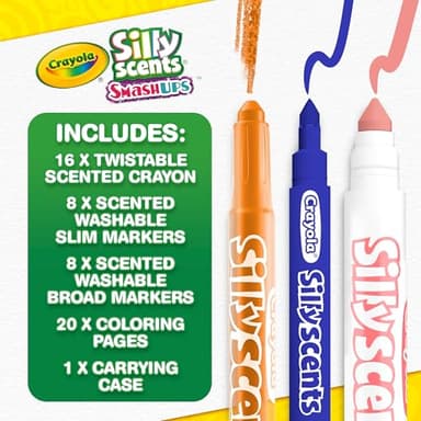 Crayola Silly Scents Mini Inspiration Art Case, Scented Crayons & Markers Set, Art Kit for Kids, Coloring Supplies, Travel Gifts for Kids, Ages 4+ - Image 4