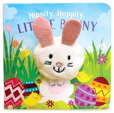 Hippity, Hoppity, Little Bunny - Finger Puppet Board Book for Easter Basket Gifts or Stuffer Ages 0-3 - Image 1
