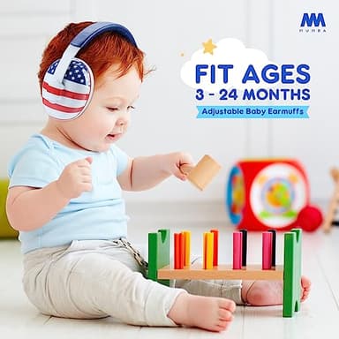 Mumba Baby Ear Protection Noise Cancelling HeadPhones for Babies and Toddlers Baby Earmuffs - Ages 3-24+ Months - Image 2