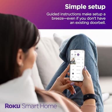 Roku Smart Home Wireless Video Doorbell & Chime - 1440p HD Night Vision Ultrawide View Doorbell Camera with Motion & Sound Detection, Works with Alexa & Google - 90-Day Subscription Included - Image 5