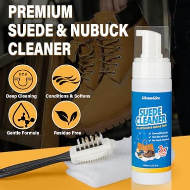 Suede Cleaner Kit – 6.76 Oz Suede & Nubuck Shoe Cleaner with Brush & Towel – Cleans & Restores Shoes, Boots, Jackets, Bags, Purses & More - Image 2