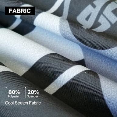 Bicycle Shorts for Cycling Pants 4D Gel Padded Biking Ride US M Grey Multi - Image 7