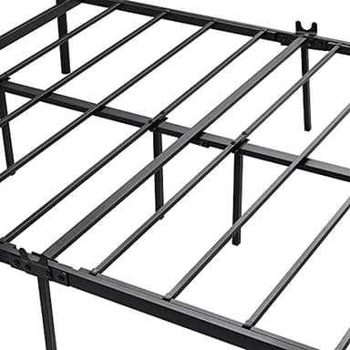 BOFENG Black Queen Size Bed Frames with Wood Headboard,Heavy Duty Platform Bed Frame with Storage No Box Spring Needed,Mattress Foundation,Strong Steel Slats,Noise Free,Brown - Image 7