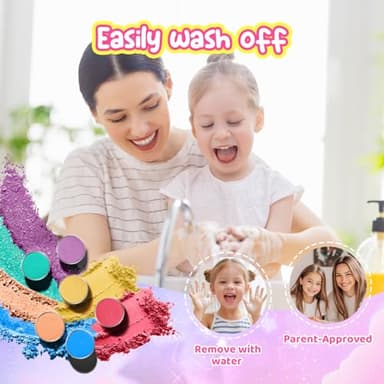 Kids Makeup & Jewelry Kit for Girls - Washable Real Cosmetics Set with Bracelet-Making for Children Toddler, Princess Dress-Up Toy, Ideal Winter Birthday Gift for 4-12 Year Olds (Pink) - Image 8