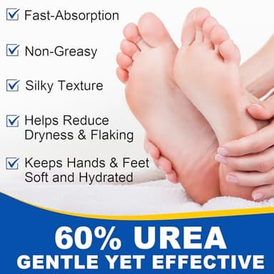 60% Urea Cream Stick plus 2% Salicylic Acid, Maximum Strength Urea Foot Cream Callus Remover for Dry Cracked Heels, Hands, Knees,Exfoliating Moisturizer, Dead Skin Remover Foot Balm 1.4oz (1pcs) - Image 3