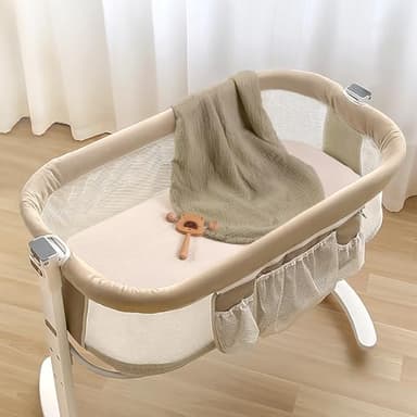 lulumoon Muslin Bassinet Sheets for Baby: Soft Bedside Sleeper Bassinet Fitted Sheets for Boys and Girls - Image 7