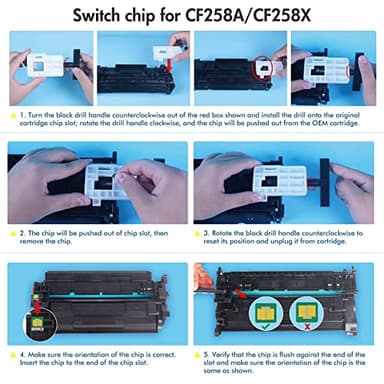 TRUE IMAGE Compatible Toner Cartridge Replacement for HP 58A CF258A 58X CF258X M428fdw for HP Laserjet Pro M404n M404dn M404dw MFP M428fdn M428dw M304 M404 M428 Printer Toner (Black, 2-Pack) - Image 5