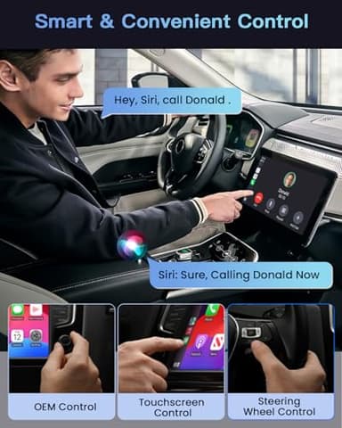 Fahren 2025 Upgraded Wireless CarPlay Adapter for iPhone, Fastest & Stablest 5G WiFi & 5.4 Bluetooth Apple CarPlay Dongle with RGB Light, Seamless Carplay Compatible with iPhone 8+, Cars from 2017 - Image 4