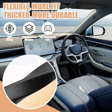 FFKQBH No Drop Seat Guard, Car Seat Gap Filler, Drop seat Gap fillers Between Seat and Console Stop Things from Dropping (Black) - Image 5