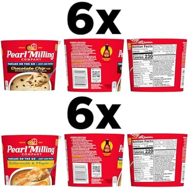 Pearl Milling Company Pancake Cups, 2 Flavor Variety, 2.11 Oz, Pack of 12 - Image 3