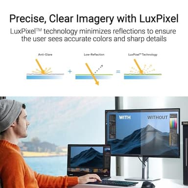 ASUS ProArt Display 27” 5K HDR Professional Monitor (PA27JCV) - 5K (5120 x 2880), IPS, 99% DCI-P3, 100% sRGB, ΔE < 2, USB-C PD 96W, Calman Verified, Color Accurate, Auto KVM, LuxPixel, 3 yr Warranty - Image 5