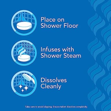 Vicks, VapoShower Plus, Shower Steamers, Eucalyptus Shower Steamer & Menthol Scent, Clean Dissolving Vapor Shower Tablets, Aromatherapy Shower Steamer & Shower Bombs, 12 count - Image 6
