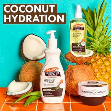 Palmer's Coconut Oil Formula Brazilian Coco Cream with Vitamin E, 8.8 Fl Oz, Whipped Bum, Bust & Body Cream, Helps with Skin Tightening & Firming - Image 10