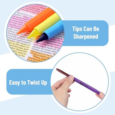 Mr. Pen No Bleed Gel Highlighter, Bible Highlighters, Assorted Colors, Pack of 8 - Image 4