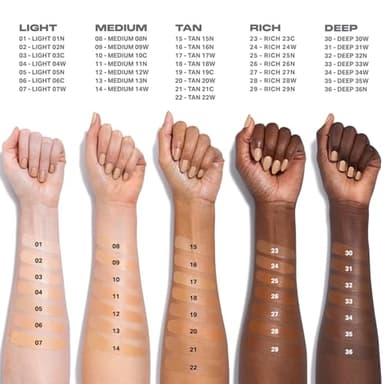 Morphe Lightform Dewy Foundation - Extended Hydration Foundation Makeup with a Lasting, Natural Radiant Finish - Long-Wearing Formula with Buildable, Medium Coverage - Light 03C (1.01 fl oz) - Image 7