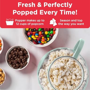 Ecolution Patented Micro-Pop Microwave Popcorn Popper with Temperature Safe Glass, 3-in-1 Lid Measures Kernels and Melts Butter, Made Without BPA, Dishwasher Safe, 3-Quart, Aqua - Image 4