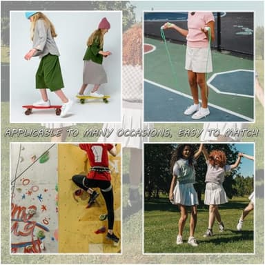 JAMEGIO Girl Socks 12 Pairs Girls Ankle Sock Athletic Running Low Cut Sock(10-14 Years) - Image 7