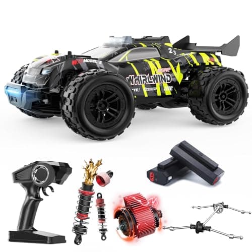 DEERC 1/14 Fast Brushless RC Car for Adults, 43 MPH High Speed 4x4 Off-Road RC Truck, Waterproof Monster Truggy, All Terrain Remote Control Drift Car for Boys 8-12, 2 Batteries, 3S Lipo Compatible - Image 1