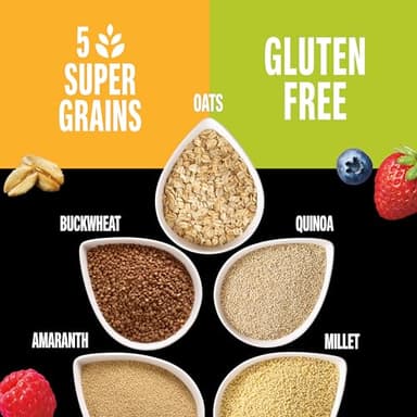 KIND Healthy Grains Energy® Bars 30ct Variety Pack, Dark Chocolate Chunk, Peanut Butter Dark Chocolate, and Mixed Berry, 18-21g Whole Grains, Made with Super Grains, Gluten Free Snacks - Image 5