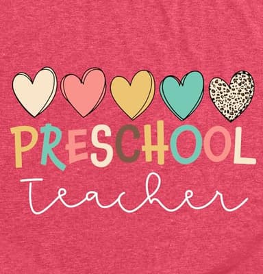 Preschool Teacher Shirts: Women Kindergarten Teachers T-Shirt Teacher Graphic Tees Tops Teacher Life Shirt(Pink, Large) - Image 6