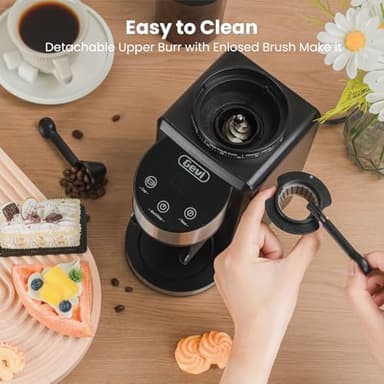 Gevi Coffee Grinder Electric,Coffee Bean Grinder with 35 Grind Settings for Espresso,Drip,French Press,Burr Coffee Grinder for Home Use,Anti-static Design,Black - Image 2