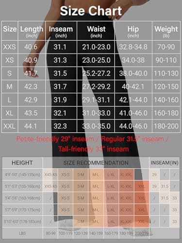 YEOREO Workout Leggings Womens No Front Seam Straight Leggings 31.5" High Waist Buttery Eddiy Gym Yoga Pants Black S - Image 5