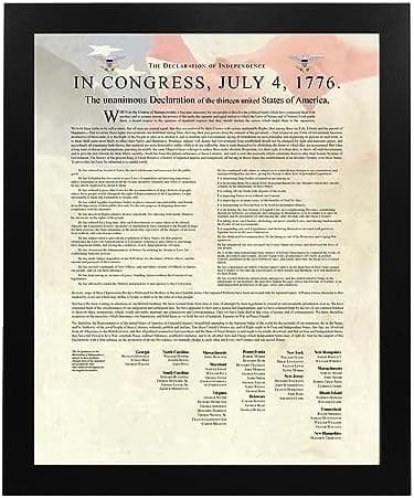 Declaration of Independence - Patriotic Wall Art Poster, Our Motivational Wall Decor Poster Is An Ideal Inspirational Art For Home Decor, Bedroom Decor, Boy Room Decor or 4th Of July, Unframed - 11x14 - Image 7