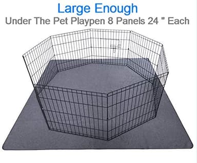 Peepeego 2PCS Dog Training Pads 72" x 72", Reusable, Waterproof , Non Slip - Premium Whelping Pad Washable for Puppy Playpen, Crate - Image 5