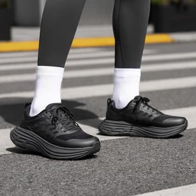 NORTIV 8 Women's Walking Shoes Cushion Running Tennis Shoes ActiveFloat Non-Slip Comfortable Breathable Workout Gym Sports Athletic Fashion Sneakers,Size 9,All Black,SNWS245W - Image 7