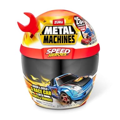 Metal Machines Speed Heroes (Red) by Zuru, 20+ Surprises, Build your own Car, Two Bodies, Lights & Sounds, Slime - Image 3