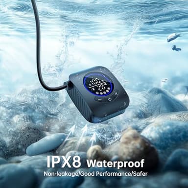 IGRL Portable Shower - 8000mAh Rechargeable Camping Shower Pump with Bath Sponge, 4 Spray Modes, IPX8 Waterproof, Ideal for Outdoor Camping, Travel, Car Washing, Pet Bathing, and Watering Plants - Image 6