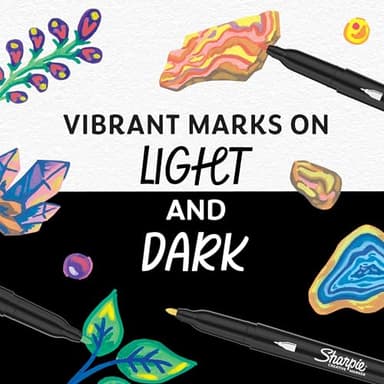 Sharpie Creative Markers Variety Pack, Water-Based Acrylic Paint Markers, Assorted Tips and Colors, 36 Count - Image 4