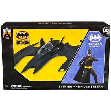 DC Comics Batman, Batwing and 4-inch Batman Figure Set, 1992 Batman Returns Limited Edition 85th Anniversary Collectible Kids Toys for Boys Ages 3 and Up - Image 9