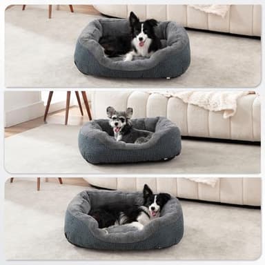 INVENHO Dog Bed Medium Size, Orthopedic Warming Soft Calming Sleeping Puppy Bed Durable Pet Bed with Anti-Slip Bottom M(30"x24"x9") - Image 8