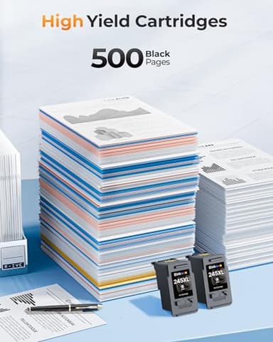 E-Z Ink 245XL Ink Cartridge Replacement for Canon 245XL Black Ink 245 XL PG-245XL PG245XL Works with Pixma MX490 MG2522 TR4520 MG2525 TS3122 TS3322 TS202 MG2520 MG2922 MG3022 (2 Black) - Image 3