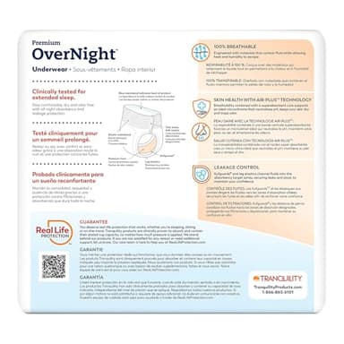 Tranquility Premium OverNight Disposable Absorbent Underwear (72 Count) - M, 34-48 in. Waist - Maximum Absorbency, All-Night Sleep, Breathable Comfort, 72 Adult Diapers - Image 9