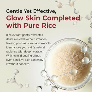 Peel Shot Glow Rice Ampoule Duo White rice ampoule+Black rice ampoule Soft Exfoliating Face and Body Scrub Dead Skin Cells, Blackheads Remover for All Skin Types - Image 6