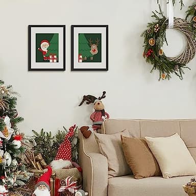 upsimples 11x14 Picture Frame, Display Pictures 8x10 with Mat or 11x14 Without Mat, Wall Hanging Photo Frame, Black, 1 Pack - Image 7