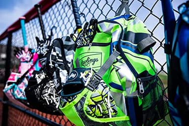 Rawlings | REMIX Backpack Equipment Bag | T-Ball & Youth Baseball / Softball | Green - Image 6