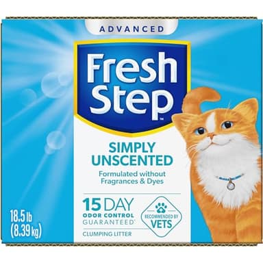 Fresh Step Advanced Simply Unscented Clumping Litter, Fresh Step Unscented Cat Litter Fights Odor on Contact, 37 lbs. (2 x 18.5 lb. Box) - Image 15