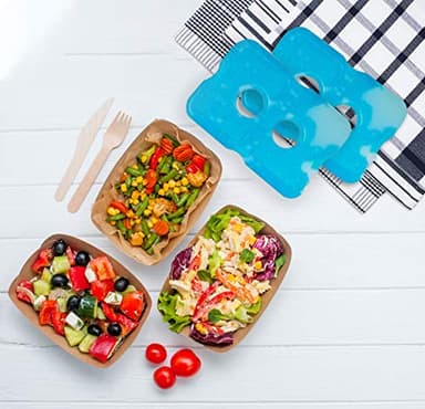 Healthy Packers Ice Packs for Lunch Bags - Original Cool Pack | Slim & Long-Lasting Reusable Ice Pack for Lunch Box, Lunch Bag and Cooler | Freezer Packs for Coolers (Set of 6) - Image 5