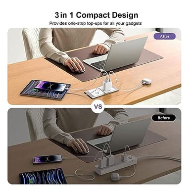 XIANGHONGYIAN 3-Port USB Wall Charger, 3 Pack Compatible with iPhone 14/13/12/11 Pro Max, Mini, SE, XR, XS MAX, XS, X, 8 Plus, iPad Pro, Air, Mini, Samsung Galaxy S5 S6 S7 Edge, LG, Android and More - Image 2