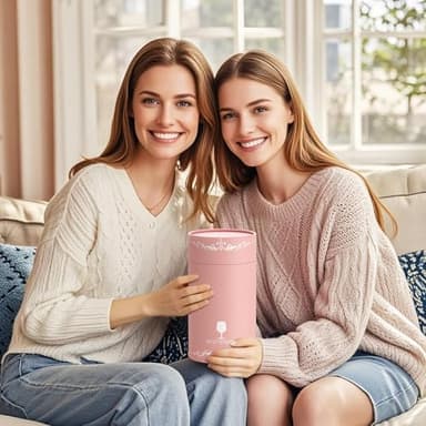 Personalized Gifts for Women, Monogrammed A-Z Wine Glass Customized Gift, Unique Christmas Birthday Gifts for Women Her Mom Friend Sister Wife Daughter Nurse (C - Image 9