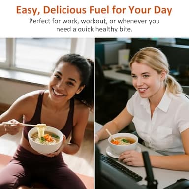 Healspot High Protein Instant Ramen Variety Pack, 6 Pack Non Fried Ramen Broth, 32g Plant Based Protein, Low Fat, Low Carb, Non GMO, Keto Friendly & Plant Based (Beef, Pork Tonkotsu） - Image 5