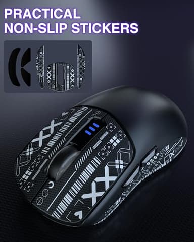 AULA SC580 Wireless Gaming Mouse, Tri-Mode 2.4G/BT5.0/USB-C Gaming Mouse, 12000 DPI Rechargeable Wireless Mouse with 6 Programmable Buttons, Ergonomic Computer Mouse for Laptop/PC/Mac/Tablet - Image 9