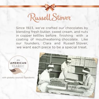 Russell Stover Caramel and Nuts in Milk and Dark Chocolate, Mother's Day Chocolate Gift Box, 9.4 Ounce - Image 9