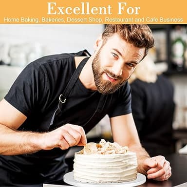 12 PCS Cake Drums 10 Inch, 10inch Drum, Cake Boards 10 Inch Round, 1/2" Thick Cardboard, Sturdy Circle, Base para Pastel Cardboard Base White Cake Boards for Wedding - Image 8